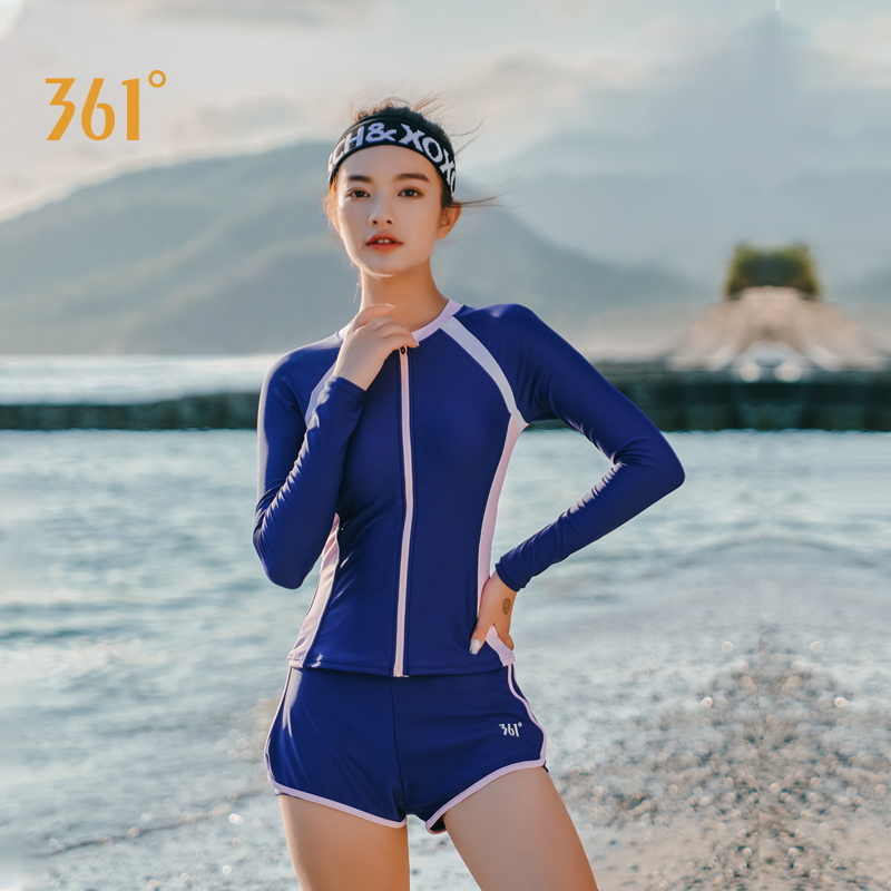 [Mã FASHIONWM19 hoàn 15% tối đa 30K xu đơn 150K] Bộ Đồ Bơi 361 Áo Tay Dài + Quần Short Thời Trang Cho Nữ | BigBuy360 - bigbuy360.vn