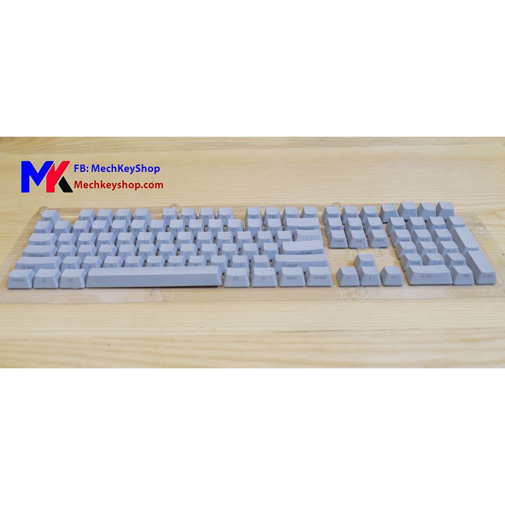 Bộ keycap 108 phím Thick PBT, Grey NINJA