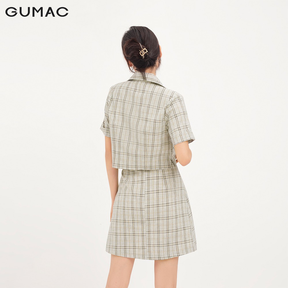 Chân váy nữ caro dáng chữ A GUMAC đủ size, thiết kế basic, năng động trẻ trung VA1272 | BigBuy360 - bigbuy360.vn