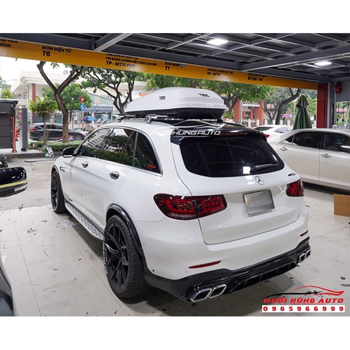 COMBO Cốp Nóc Mui Kiểu Phi Thuyền & Baga 2 Thanh Ngang Dành Cho Xe Mercedes AMG