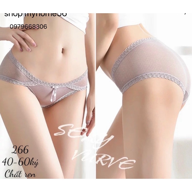Quần lót ren phối lụa siêu sang chảnh 662 (lẻ1c)
