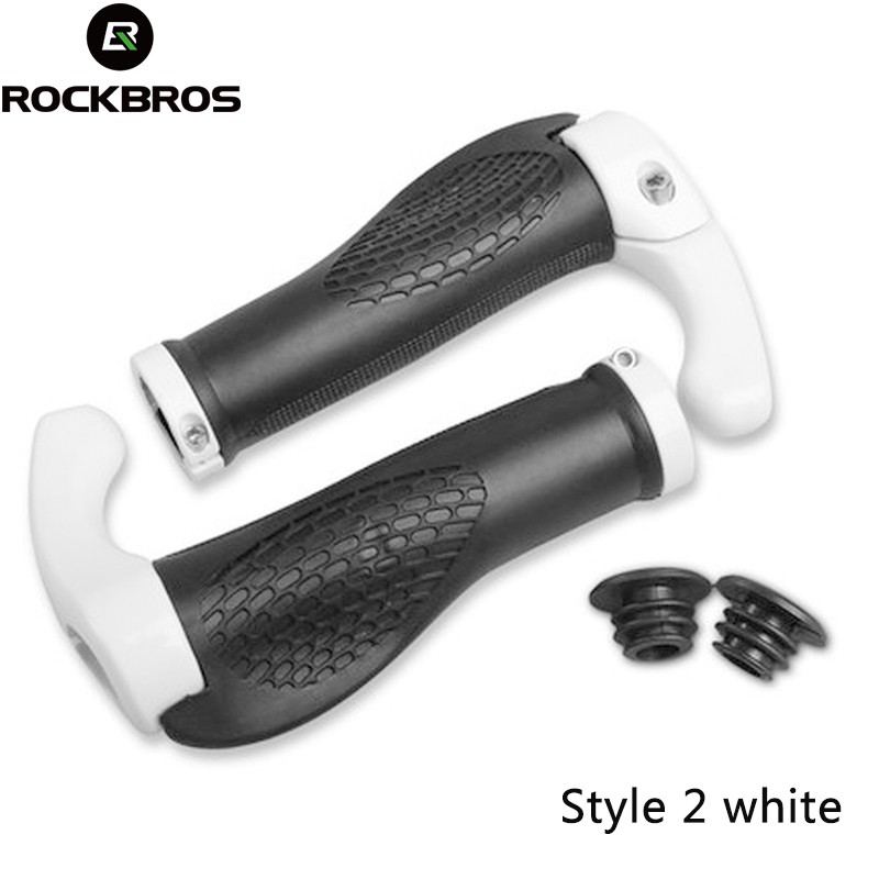 Báng Tay Lái Xe Đạp ROCKBROS MTB Bằng Cao Su Mềm &amp; Nhôm 2 Màu 115*95MM