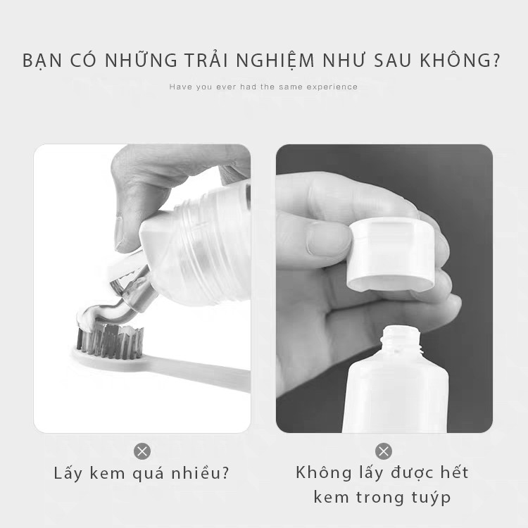 Dụng cụ nhả kem đánh răng tự động kèm miếng dán chắc chắn TT-HOME