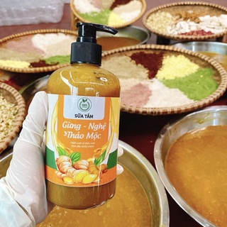 Sữa Tắm Gừng Nghệ Thảo Mộc ( Handmade) 500ml