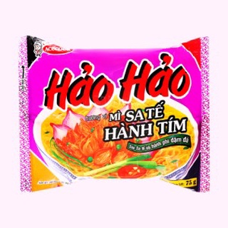 Mì hảo hảo sa tế hành tím gói 75g / mì hảo hảo sa tế hành tím