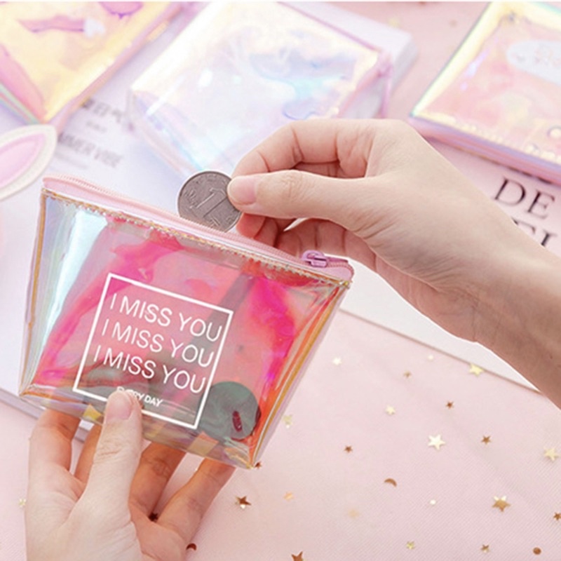 Ví nhựa PVC hologram trong suốt thời trang