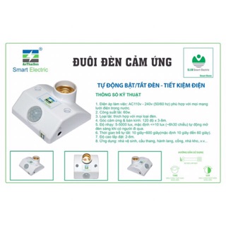 Đuôi đèn cảm ứng Chính Hãng An Thái Sơn Chuyển động, hồng ngoại, thân nhiêt...