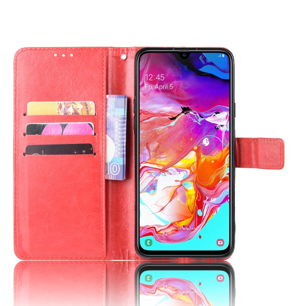 Ốp điện thoại kiểu ví da có ngăn dựng thẻ PU Samsung A20S | BigBuy360 - bigbuy360.vn