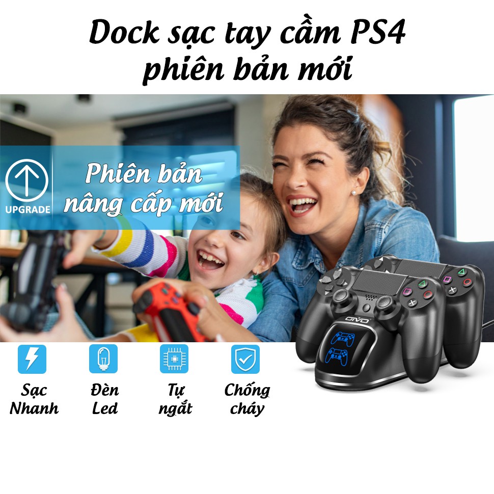 Đế sạc tay cầm PS4, Dock sạc tay cầm PS4