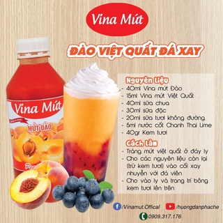Sinh tố Đào VINA MỨT 1Lít