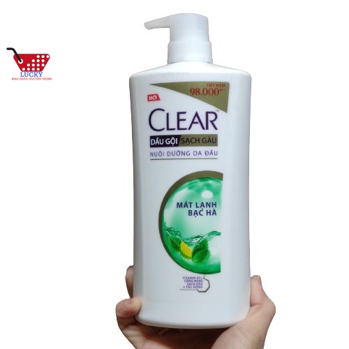 Dầu gội Clear 880g /1,4kg - Mát Lạnh Bạc Hà- Sảng Khoái Dài Lâu