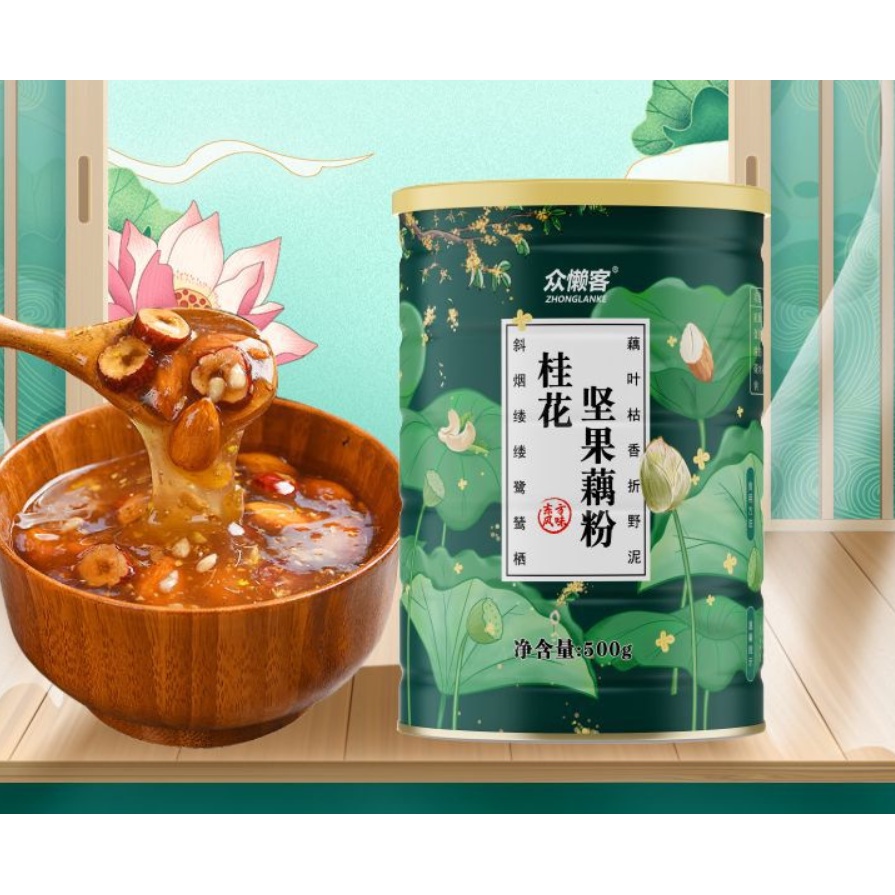 Hộp 500g bột sen mix hạt dinh dưỡng ZONGLANKE
