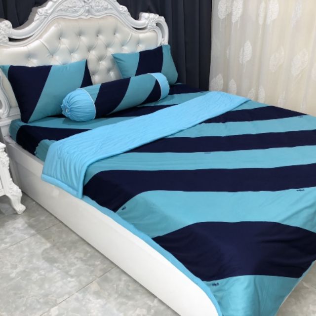 Bộ Drap Thun THÁI LAN 3D mát lạnh 4 món