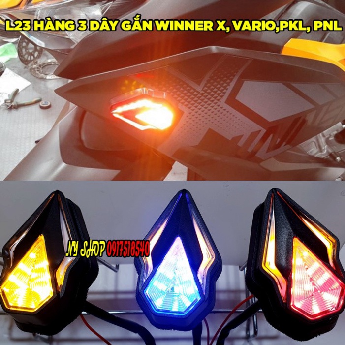 XI NHAN L23 SPIRIT GẮN CHO XE WINNER X , VARIO, PKL, PNL ( HÀNG 3 DÂY F1 ) Ảnh thật Sp