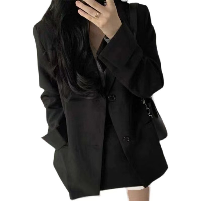 Áo khoác blazer dáng rộng màu trơn thời trang Hàn Quốc cho nữ, Áo vest nữ chất tuyết mưa 2 lớp bassic ulzzang