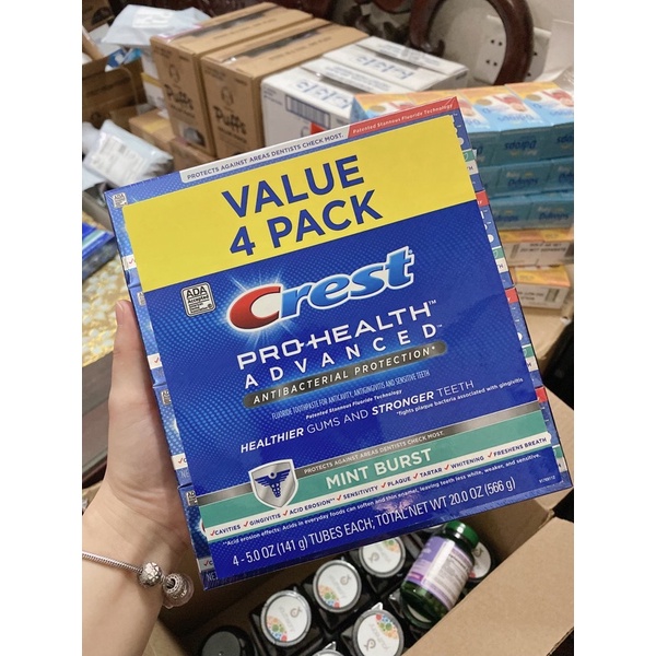 [Bill US]- Kem đánh răng 3D Crest tuýp fullsize 116gr