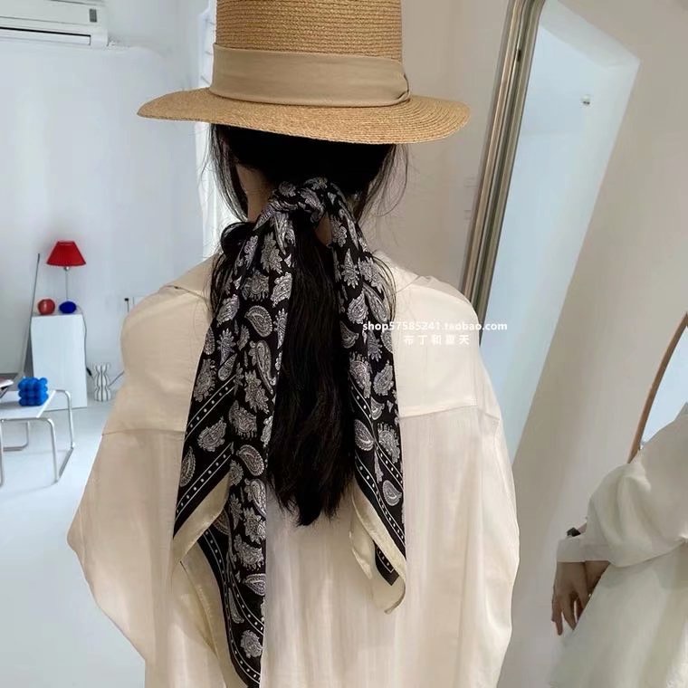 Khăn choàng cổ hình vuông 70cm chất lụa hợp thời trang cho nữ