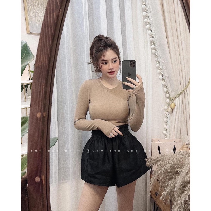 Quần Đùi Tafta Form Phồng Dáng Bồng Lưng Thun Freesize to 65kg byChang