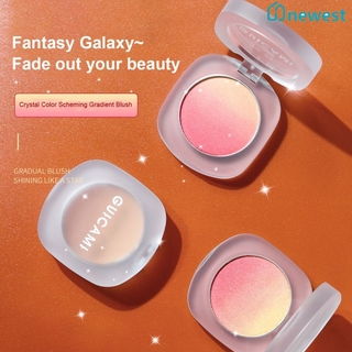 (Hàng Mới Về) Bảng Phấn Má Hồng Màu Cam Tự Nhiên Lâu Trôi