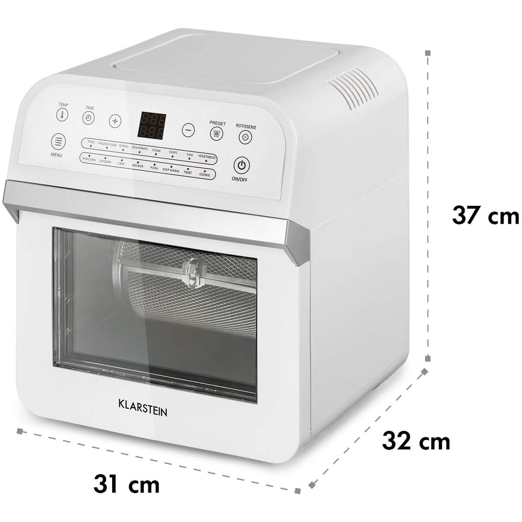 Nồi chiên không dầu Klarstein Aerovital Cube 12L, nhập Đức