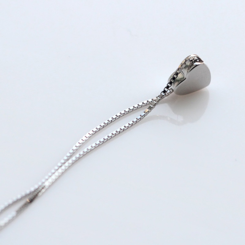 Dây Chuyền Bạc Dreamsilver, Vòng Cổ Bạc Ý Plain Heart DC018