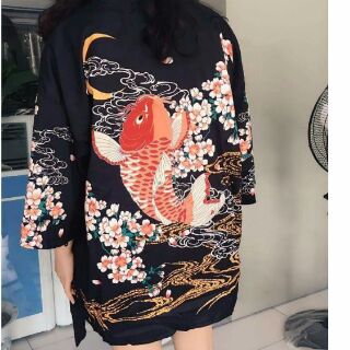 Haori/kimono cá Koi
