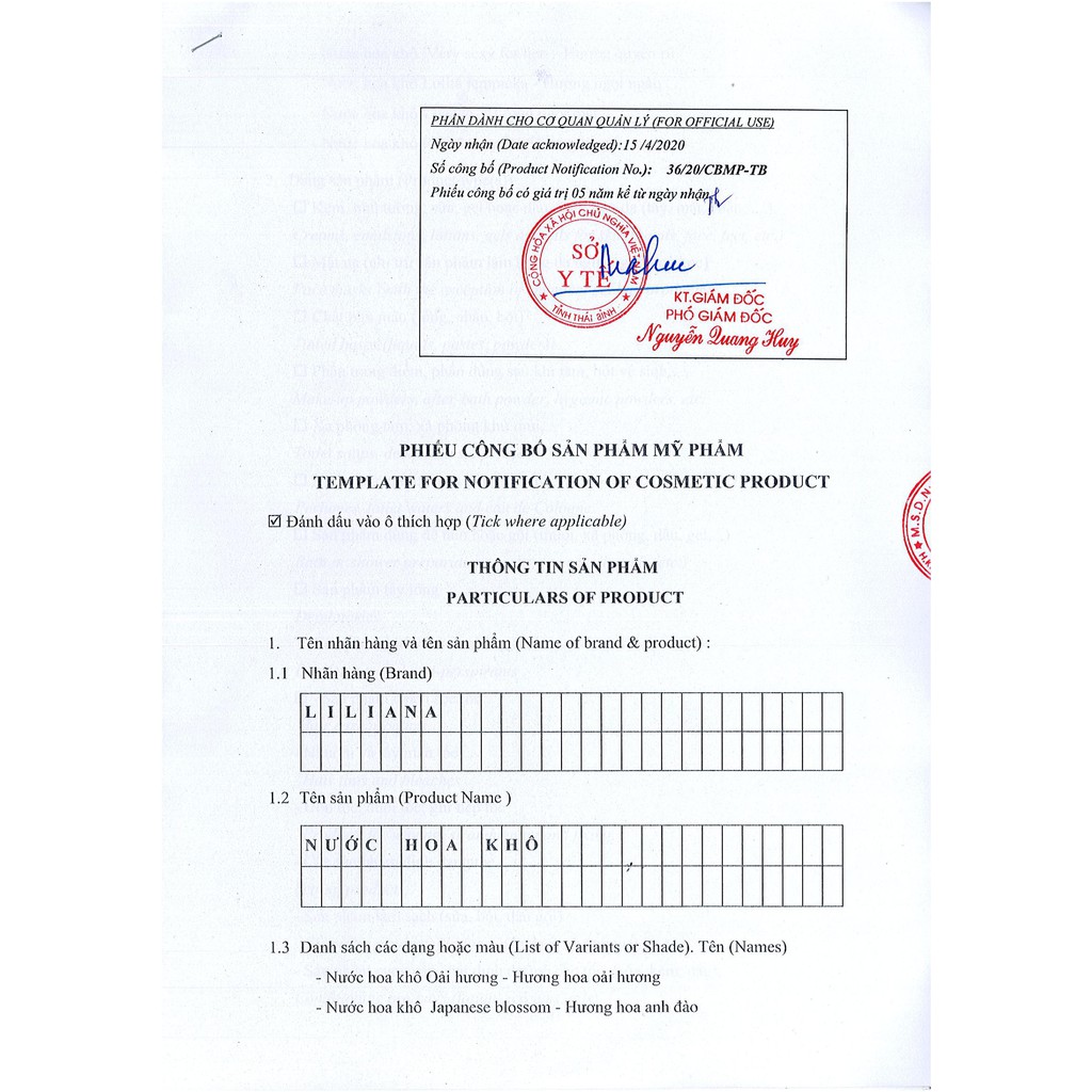 Nước Hoa Khô Thơm Liliana - Hương thơm theo tính cách nàng | BigBuy360 - bigbuy360.vn