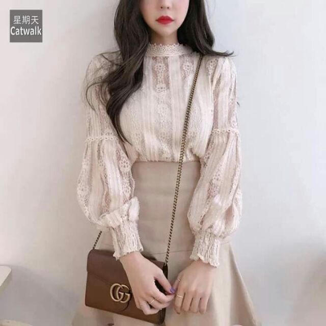 Sơ mi ren cao cấp nữ