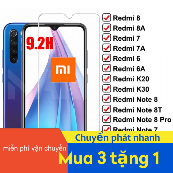 Kính cường lực bảo vệ màn hình cho Xiaomi MI F2 9X 9T K20 Pro Mix 3 5G Redmi Note 7 8 9 9A 9i Y3 X Pro 2 SE Prime