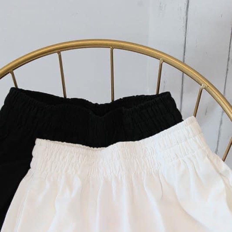 Quần short unisexHOT vải đũi cạp chun thêu chữ siêu HOT [ ANVU STORE QNU13]