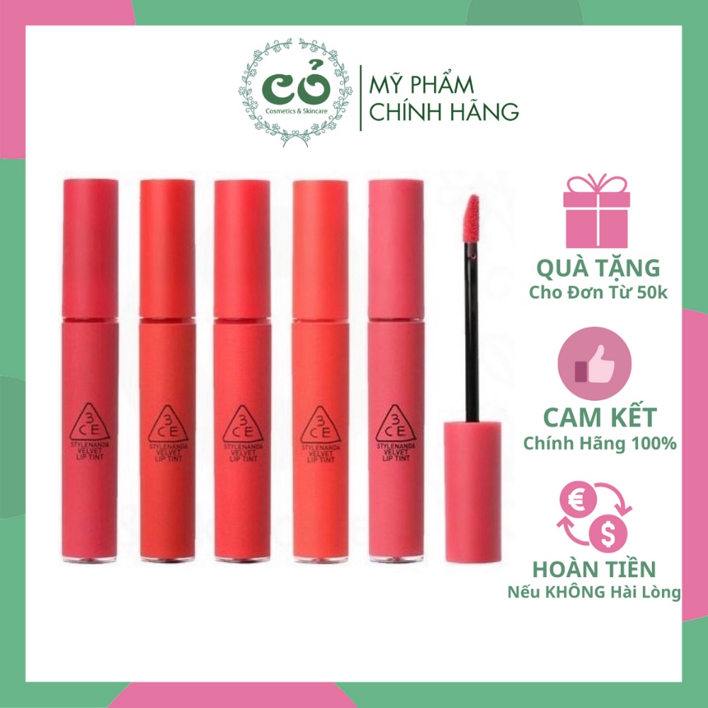 Son Kem Lì 3CE Velvet Lip Tint | Thế Giới Skin Care