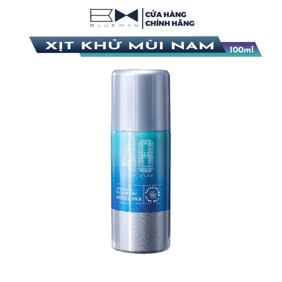 Xịt Khử Mùi Nam BLUEMAN, Giảm Mồ Hôi, Giữ Vùng Da Dưới Nách Khô Thoáng (100ml) ZL151 | BigBuy360 - bigbuy360.vn