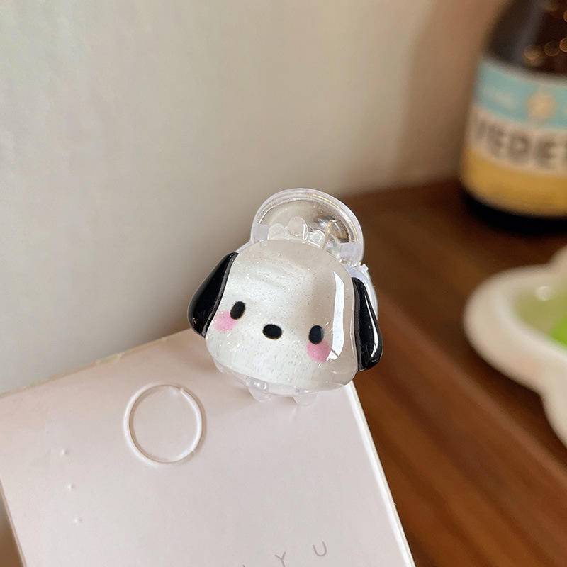 Kẹp Tóc Mini Hình Chú Chó Cinnamon Dễ Thương Cho Bé Gái