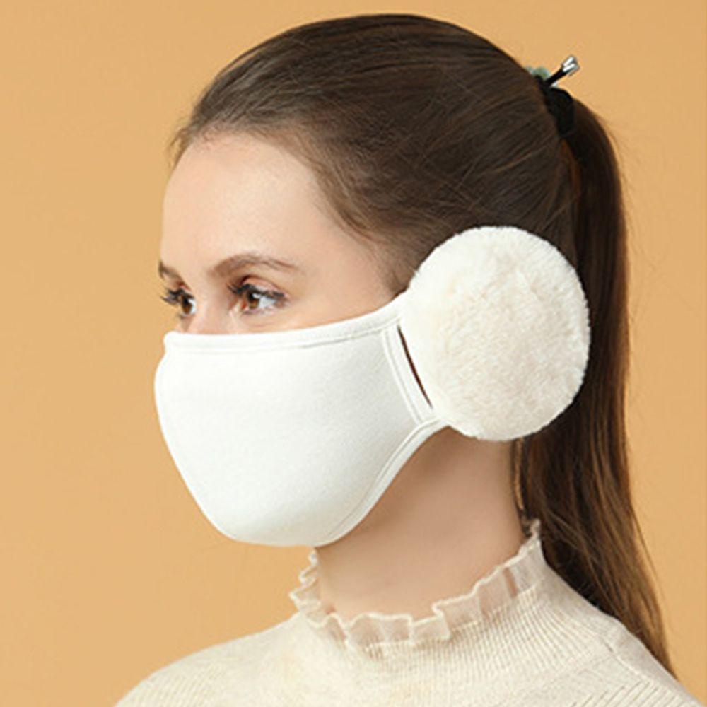 Khẩu Trang Đeo Tai 2 Trong 1 Giữ Ấm Chống Gió Bằng Lông Cừu Sáng Tạo Cho Nam Và Nữ