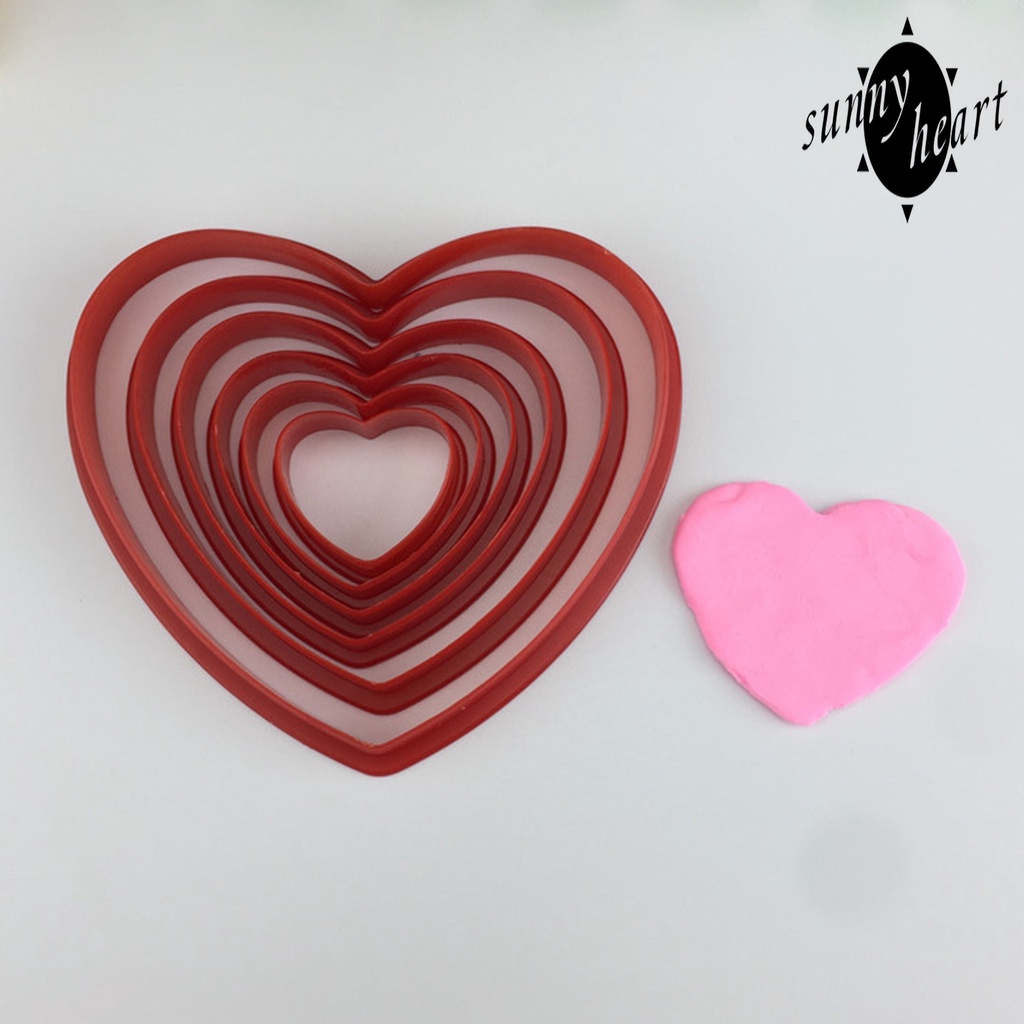 1 Bộ Khuôn Nhựa Cắt Bánh Quy Hình Hoa/Ngôi Sao/Trái Tim DIY Cho Bé