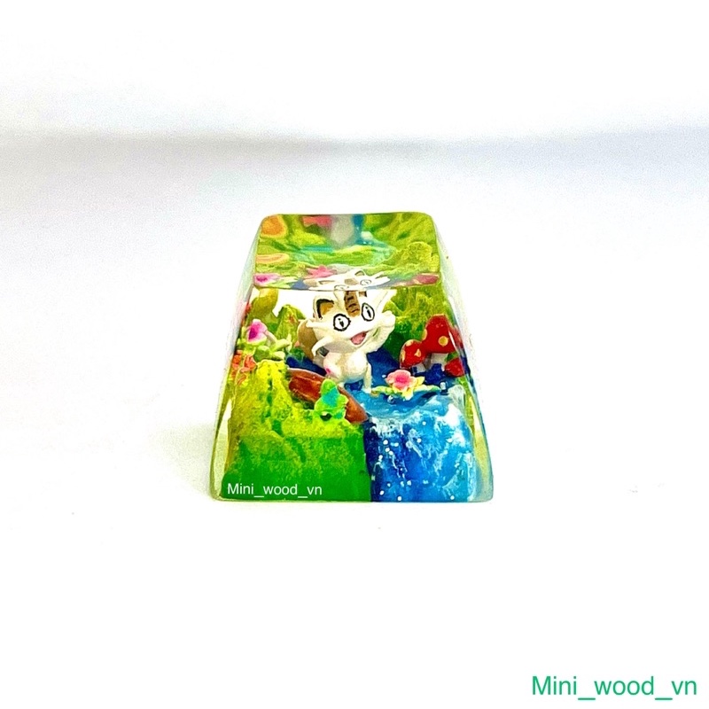 Nút bàn phím cơ Pokemon.Keycap resin Pokemon.Keycap artisan