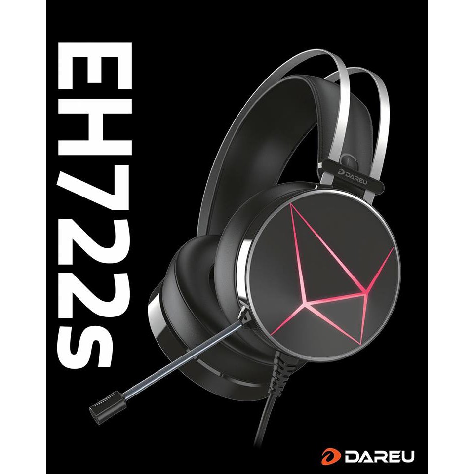 [Mã ELMSBC giảm 8% đơn 300K] Tai nghe DareU EH722X /EH722s Black 7.1 BH 1 năm chính hãng | BigBuy360 - bigbuy360.vn