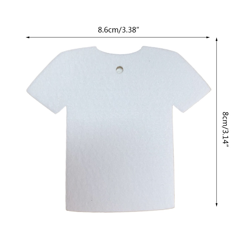 Set 30 Tấm Nỉ Trắng Làm Mát Không Khí Kèm 30 Túi Thơm Treo Xe Hơi