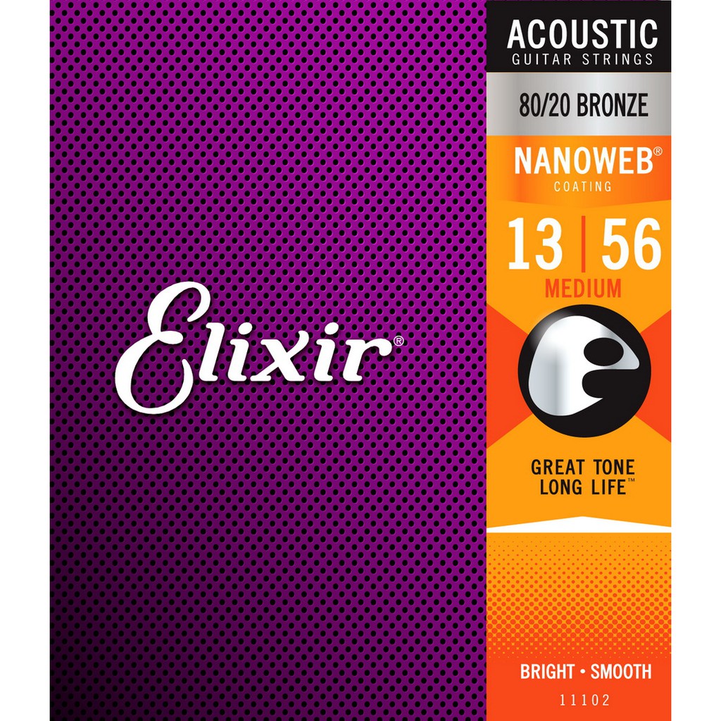 USA Elixir Nanoweb 11102 (13-56) - Dây đàn Guitar thùng