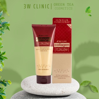 Gel Tẩy tế bào chết 3W Clinic Collagen Crytal Peeling 180ml Hàn Quốc