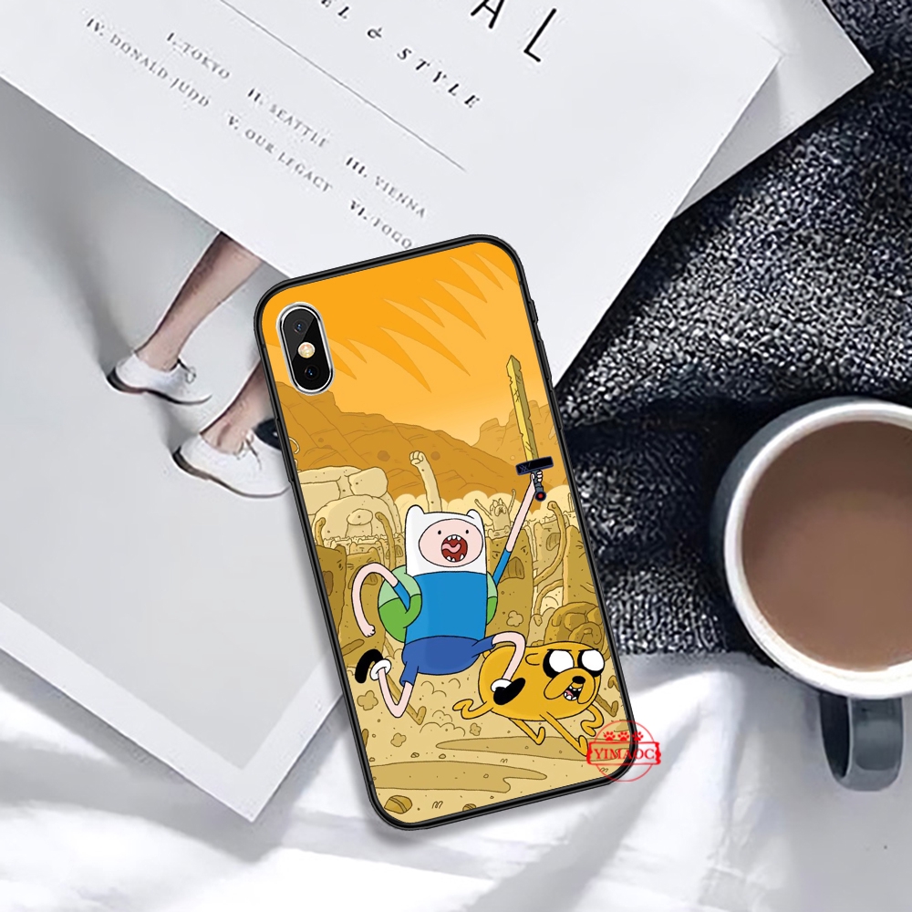 Ốp điện thoại họa tiết Adventure time dành cho IPHONE XS MAX XR X 11 PRO 7 8 6 6S PLUS