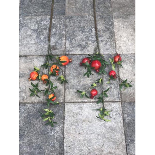 Cành lựu giả trang trí cao cấp giống như thật