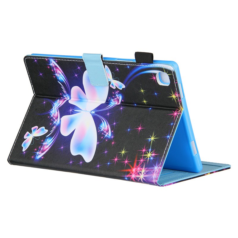 Bao da nắp lật cho máy tính bảng sơn họa tiết SM-T220 T225 chống va đập cho Samsung Galaxy Tab A7 Lite 8.7 2021