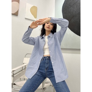 Áo somi oversize streak shirt