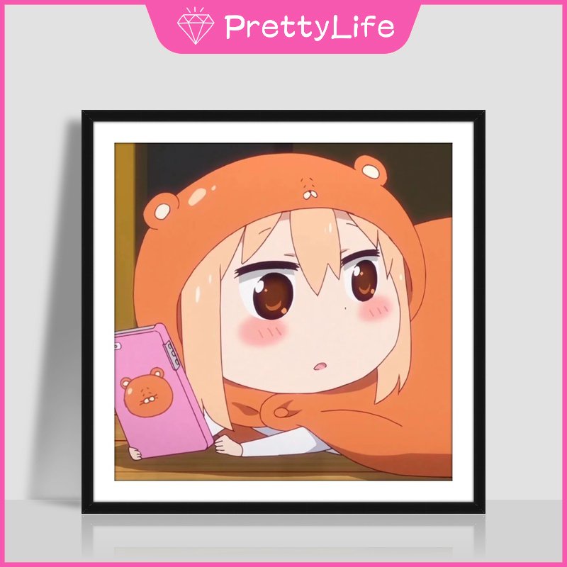 (Hàng Sẵn Sàng Đến Tàu) Cô Gái Khô! Bộ Tranh Đính Đá Tự Làm Kích Thước 30X30Cm Họa Tiết Đơn Giản Hiện Đại Trang Trí Nhà Cửa