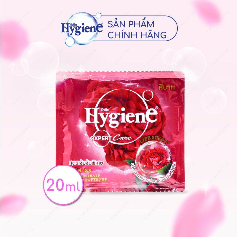 Nước Xả Vải Đậm Đặc Hygiene Expert Care 20ml Nhập Khẩu Chính Hãng Thái Lan ( Dây 12 gói)