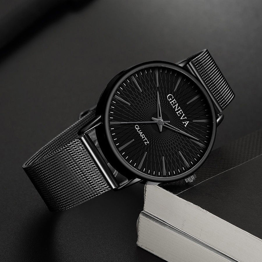 Đồng hồ đeo tay dây thép không gỉ thời trang cho nam | BigBuy360 - bigbuy360.vn