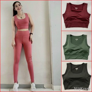 ♚✒Đồ tập gym nữ, quần áo tập gym yoga erobic nữ dáng đẹp quần dài áo sát nách chất vải co giãn