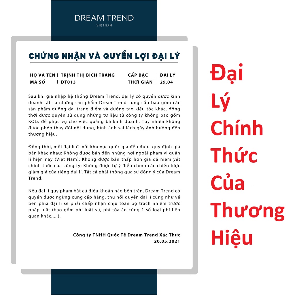 [COMBO 6 AHA HỒNG] Dream Trend tinh chất dưỡng tóc aha HỒNG