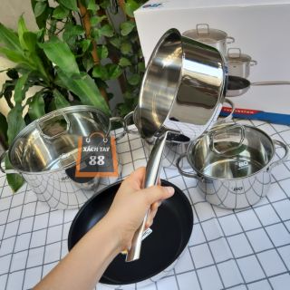 Bộ nồi 5 chiếc inox Elo Clio Plus